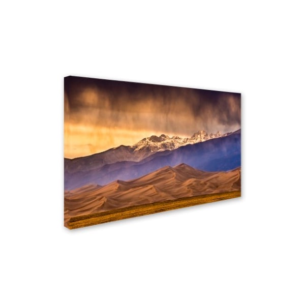 Dan Ballard 'Desert And Mountains' Canvas Art,16x24